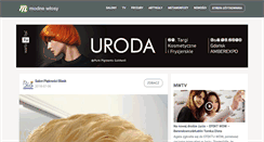 Desktop Screenshot of modnewlosy.pl